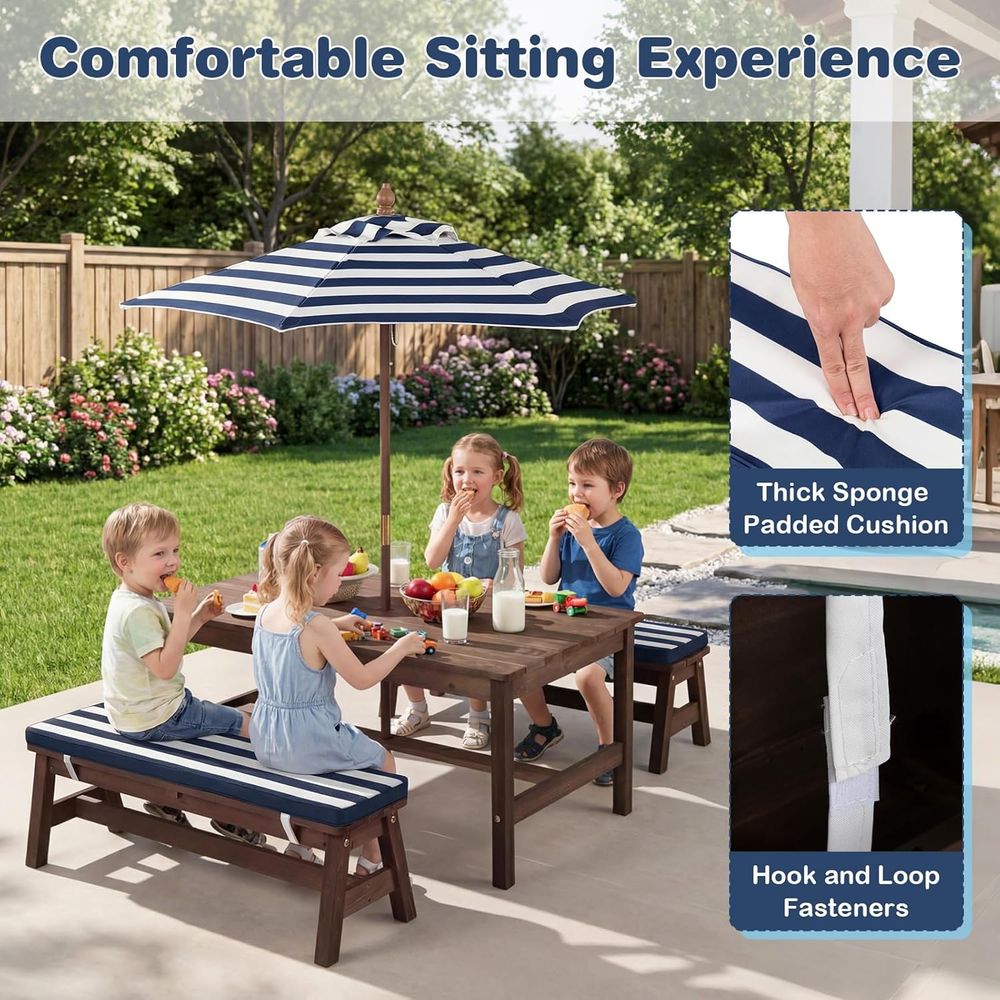 Kids Picnic Table, ir Wood Tod – Kids Outdoor Picnic Table Bewertung und Preis