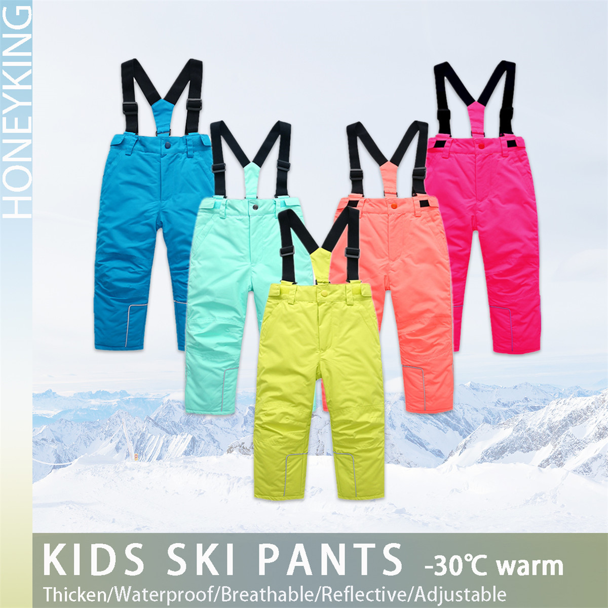 HONEYKING Kids Ski Pants Winte – Kids Outdoor Jumpsuit Bewertung und Preis