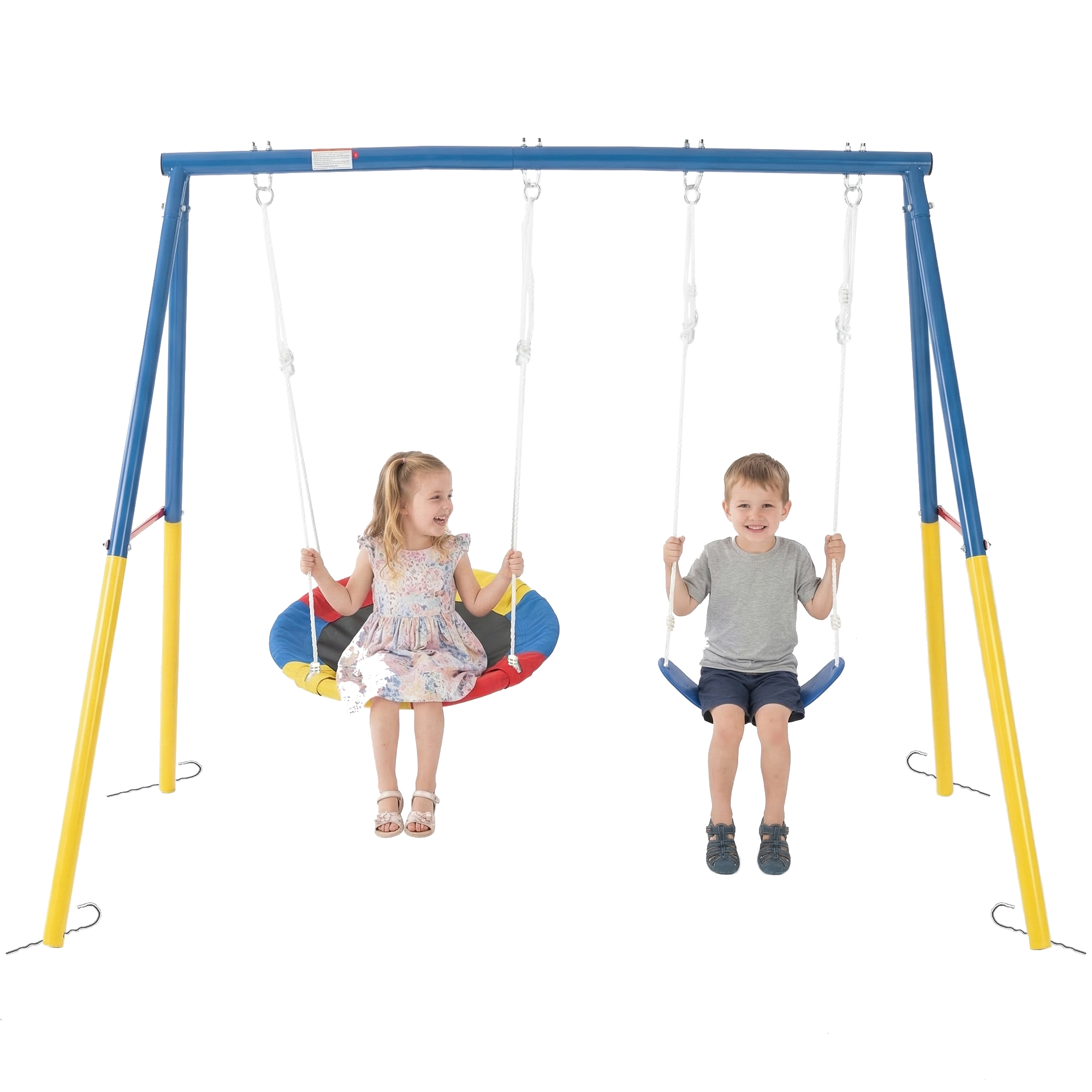 Outdoor Swing Set with Backyar – Kids Outdoor Ride On Bewertung und Preis